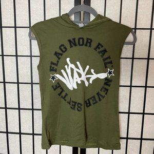 Flag Nor Fail Hooded Muscle Shirt (L)